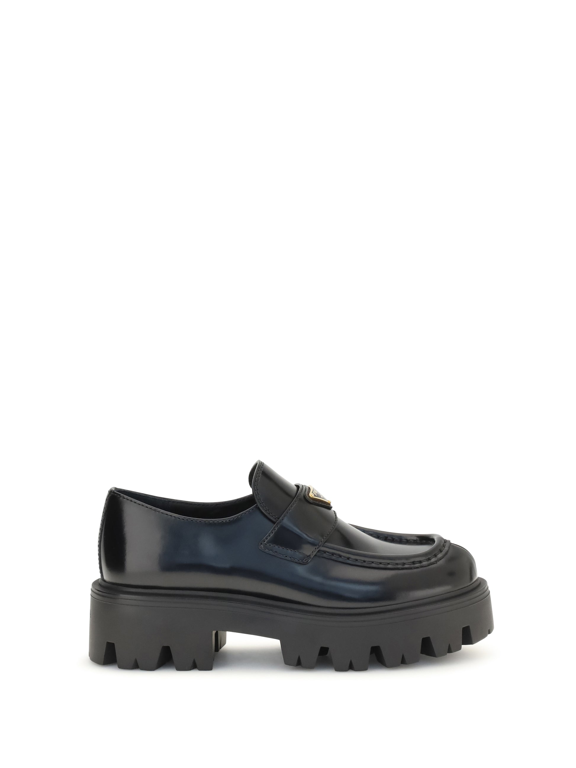 Prada Women Brushed Leather Loafers PRADA