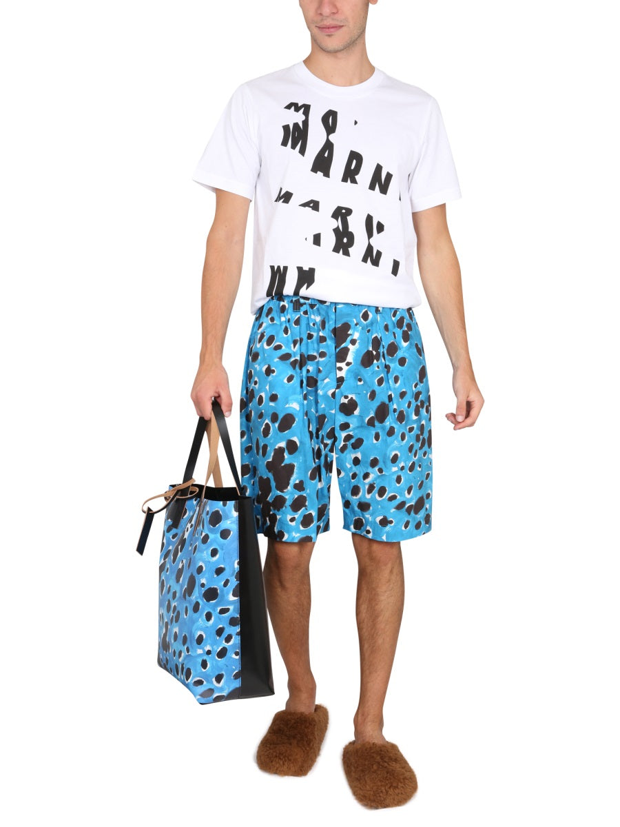 Marni Men Bermuda Shorts With Pop Dots Print MARNI