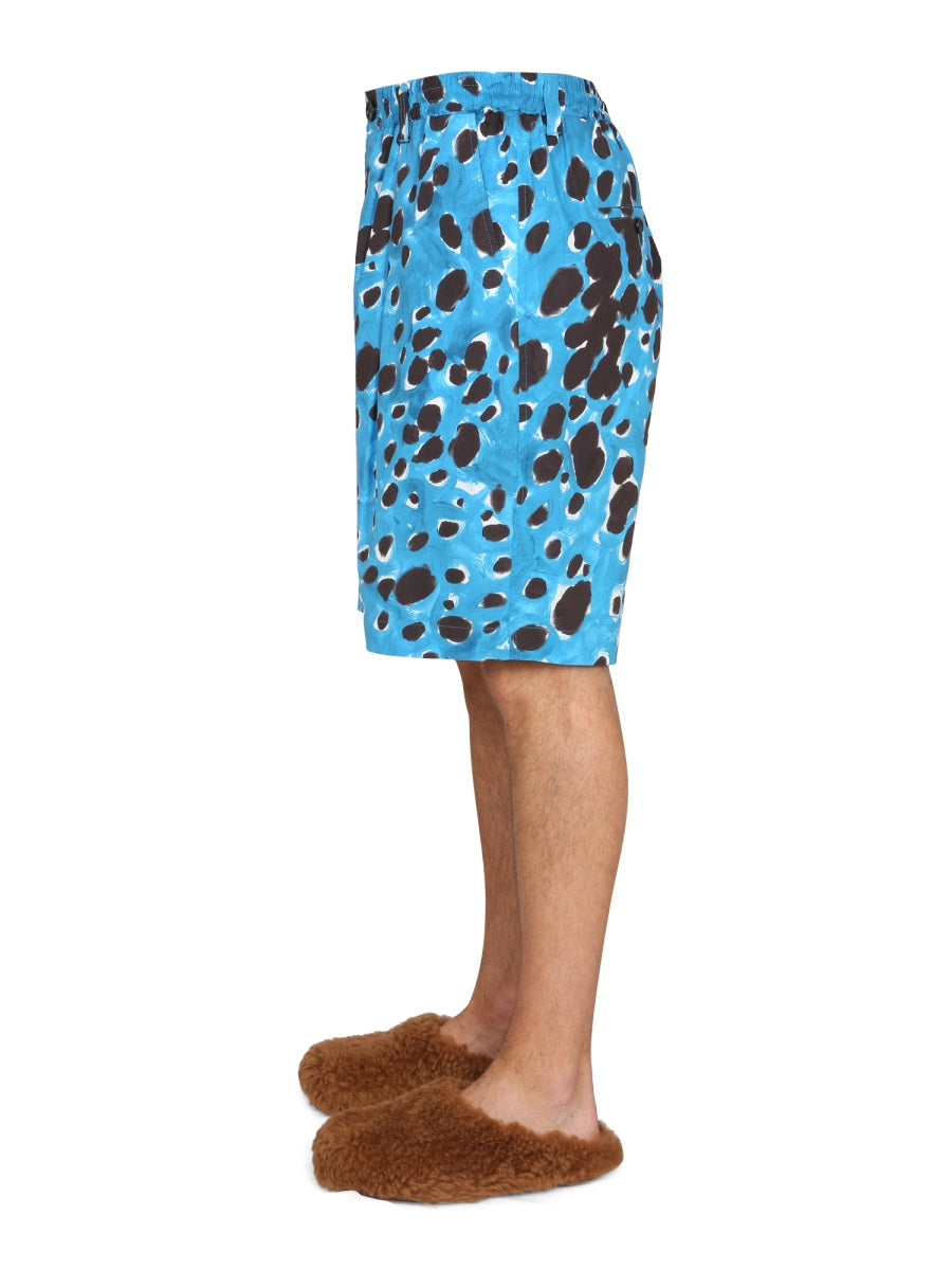 Marni Men Bermuda Shorts With Pop Dots Print MARNI