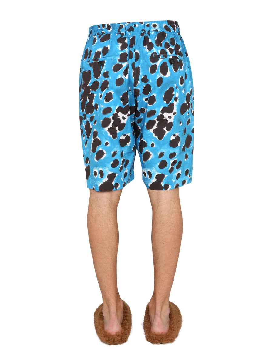 Marni Men Bermuda Shorts With Pop Dots Print MARNI