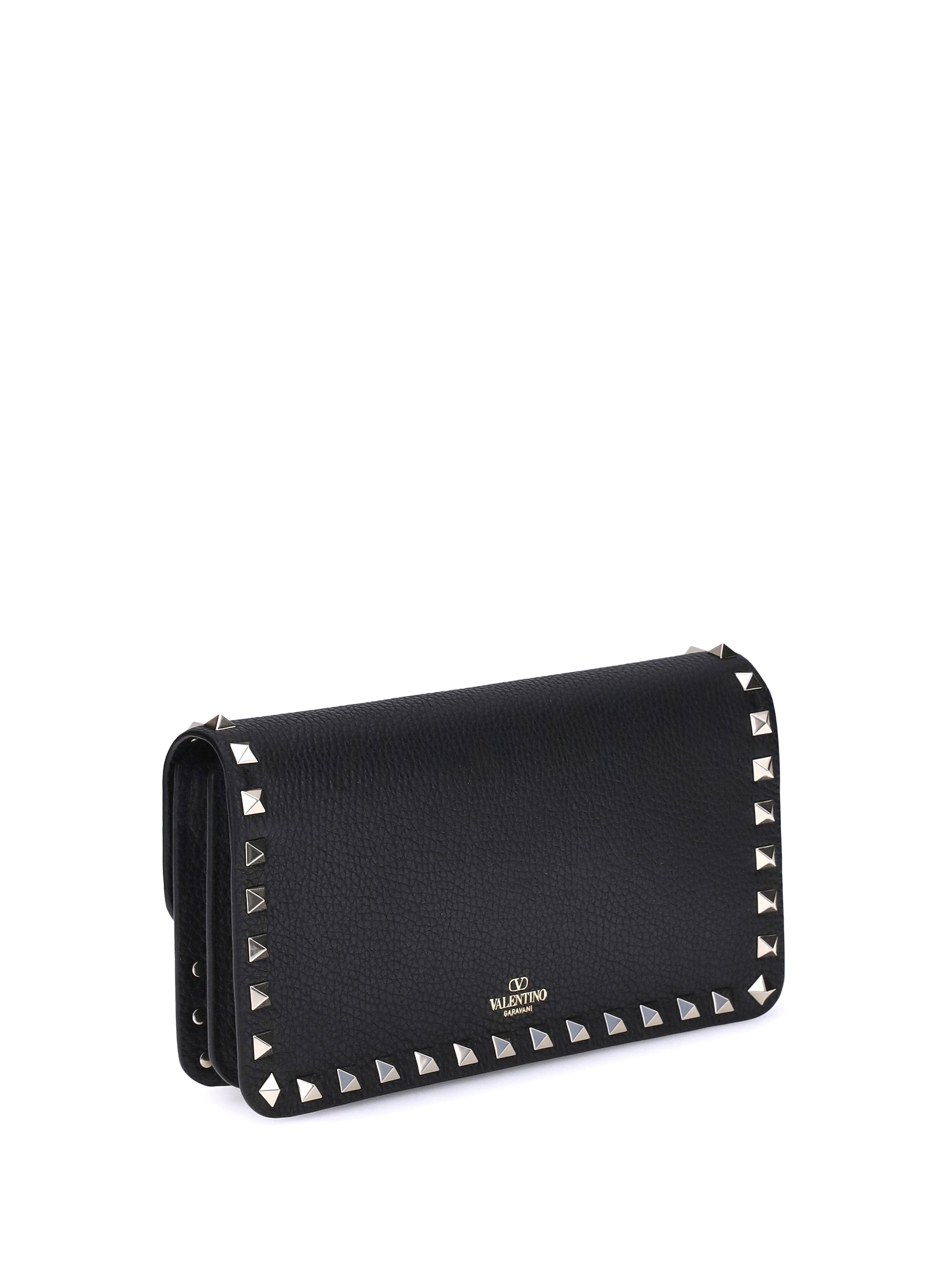 Valentino Garavani Women Wallet W/Strap | Rockstud | Vitello Stam VALENTINO GARAVANI