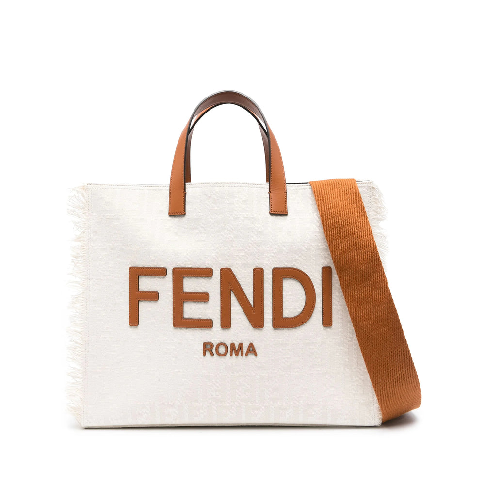 Fendi Neutrals Tote Bags Men FENDI