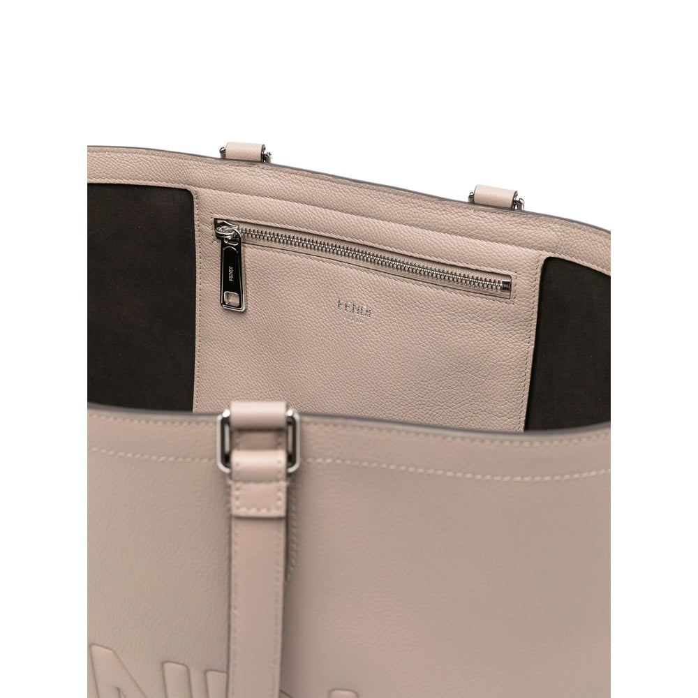 Fendi Neutrals Tote Bags Men FENDI