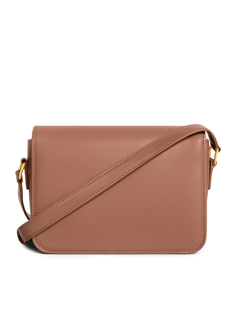 Celine Women Teen Triomphe Bag In Polished Calfskin CELINE