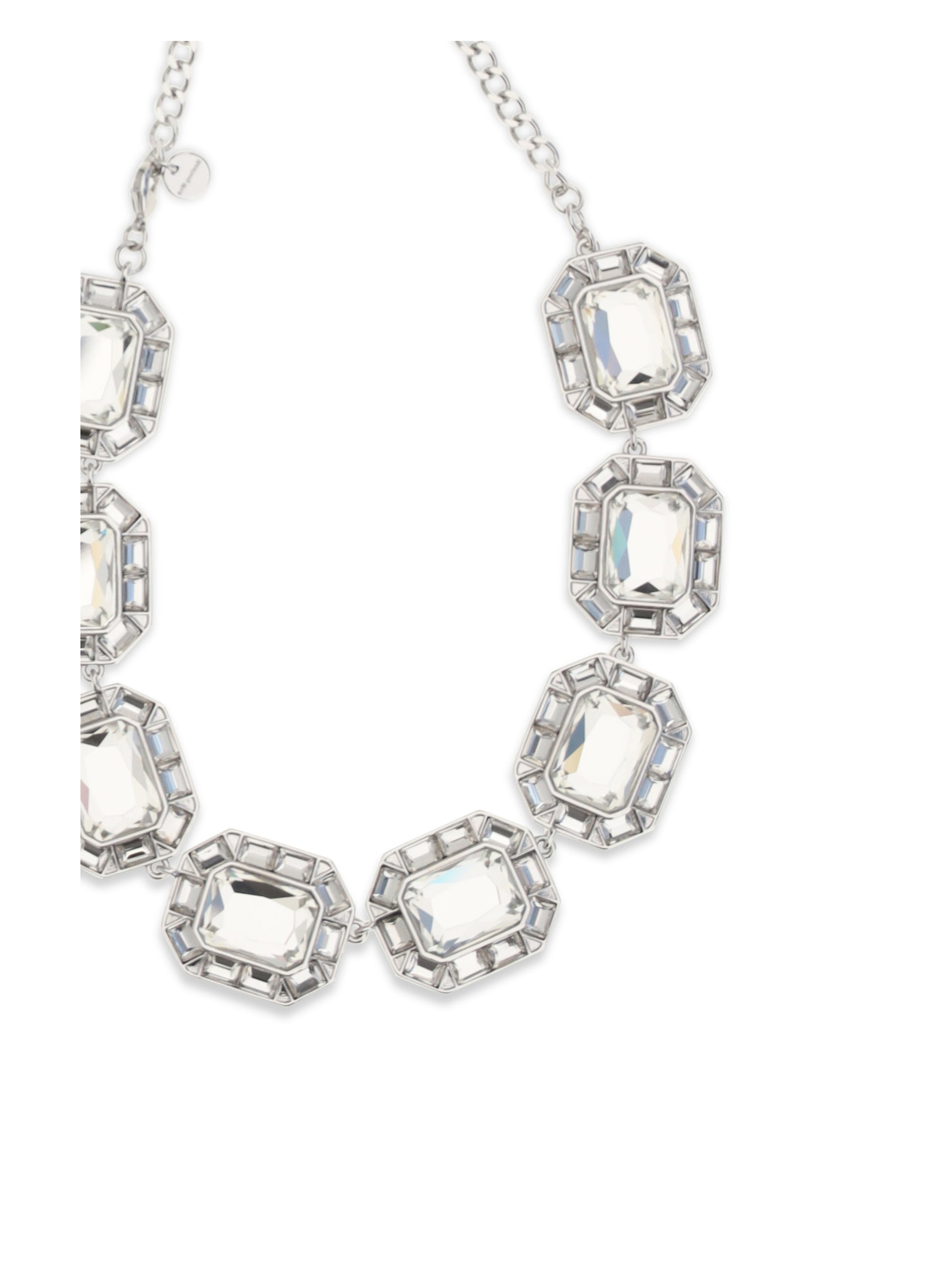 Self-Portrait Women Silver Crystal Necklace SELF-PORTRAIT