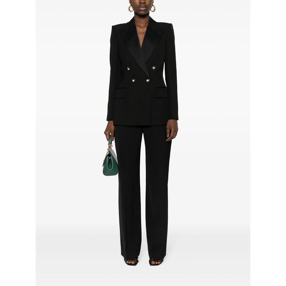 Casablanca Black Trousers - Straight Trousers Women CASABLANCA