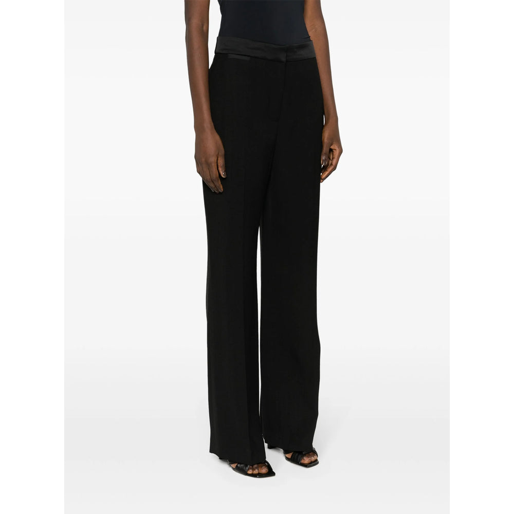 Casablanca Black Trousers - Straight Trousers Women CASABLANCA