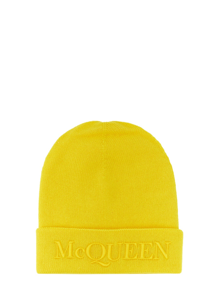 Alexander Mcqueen Men Hat With Logo ALEXANDER MCQUEEN
