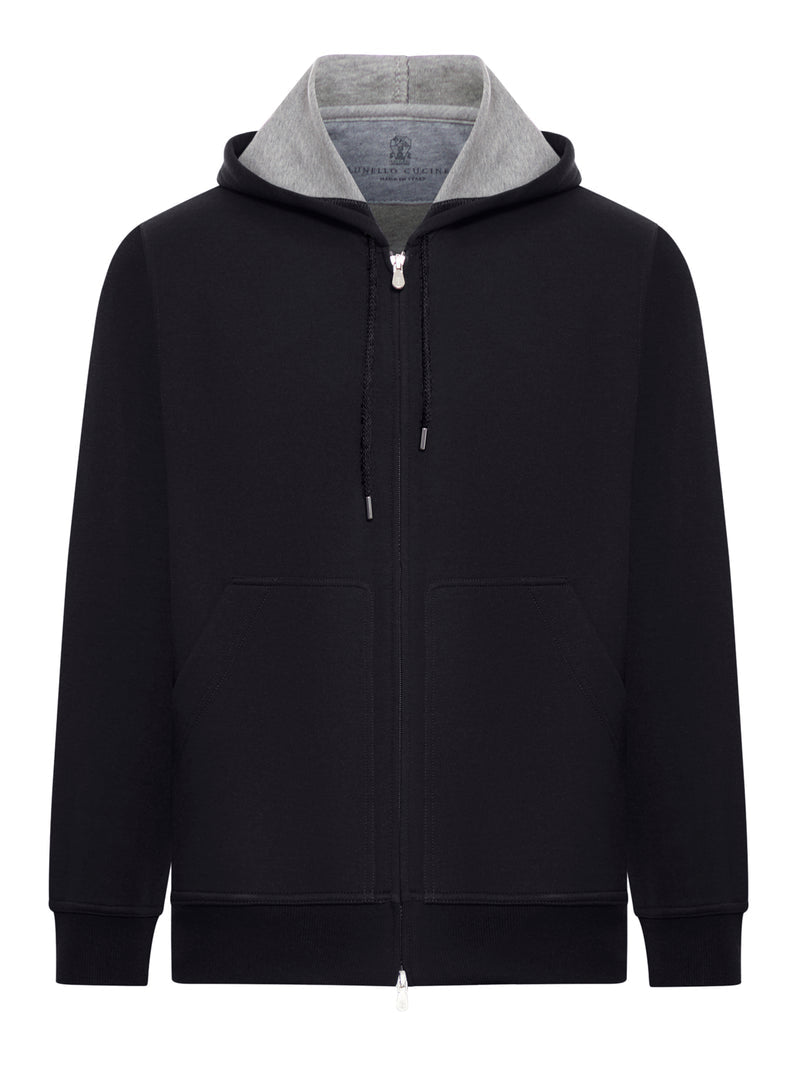 Brunello Cucinelli Men Zip-Up Hoodie BRUNELLO CUCINELLI