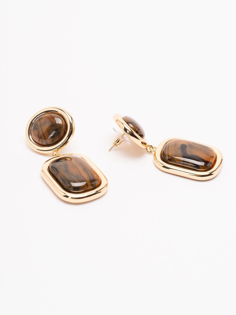 Self-Portrait Women Enamel Gold Tiered Earrings SELF-PORTRAIT