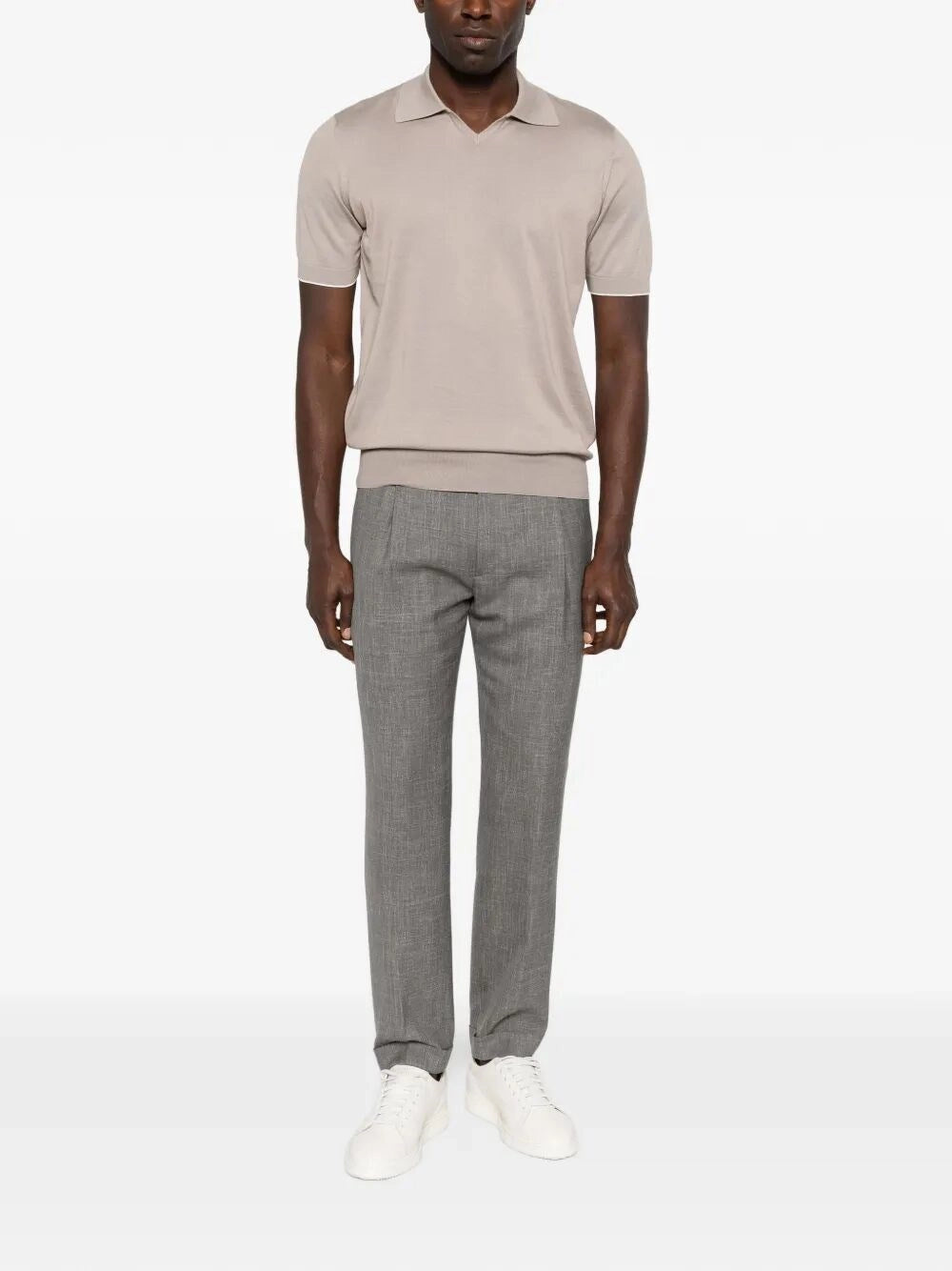 Brunello Cucinelli Men Polo-Style Sweater BRUNELLO CUCINELLI