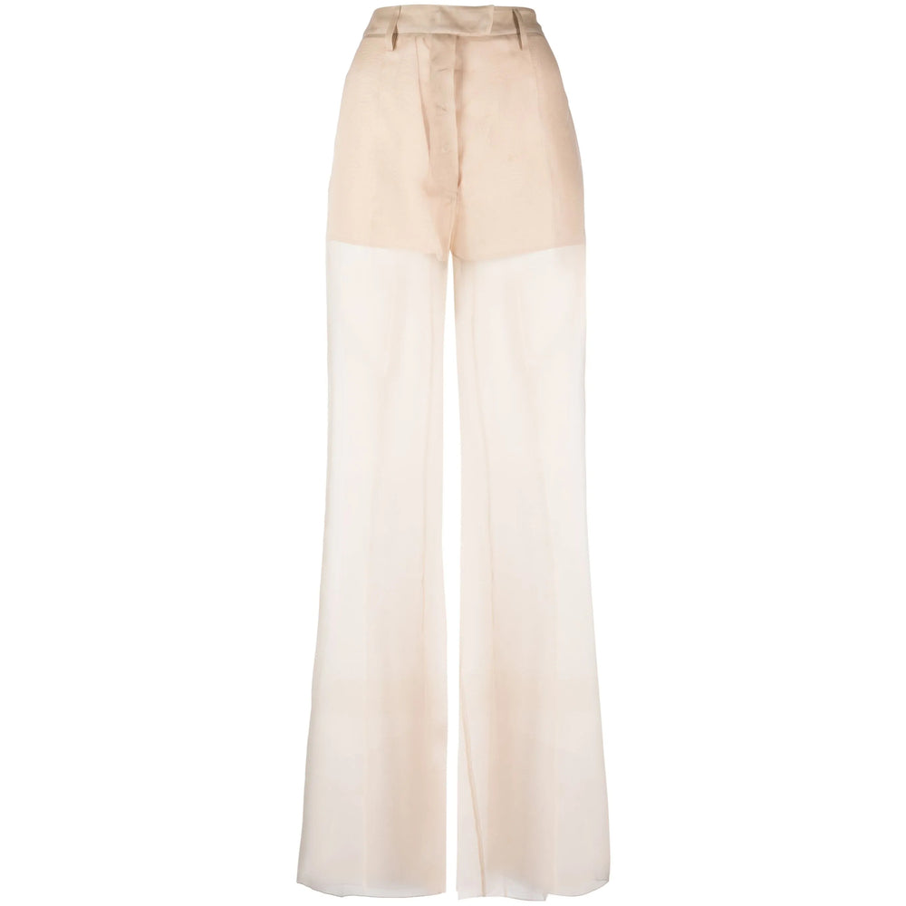Prada Neutrals Trousers - Flared Trousers Women PRADA