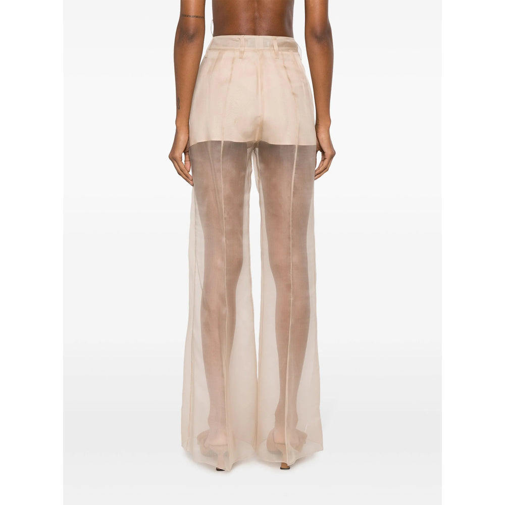 Prada Neutrals Trousers - Flared Trousers Women PRADA