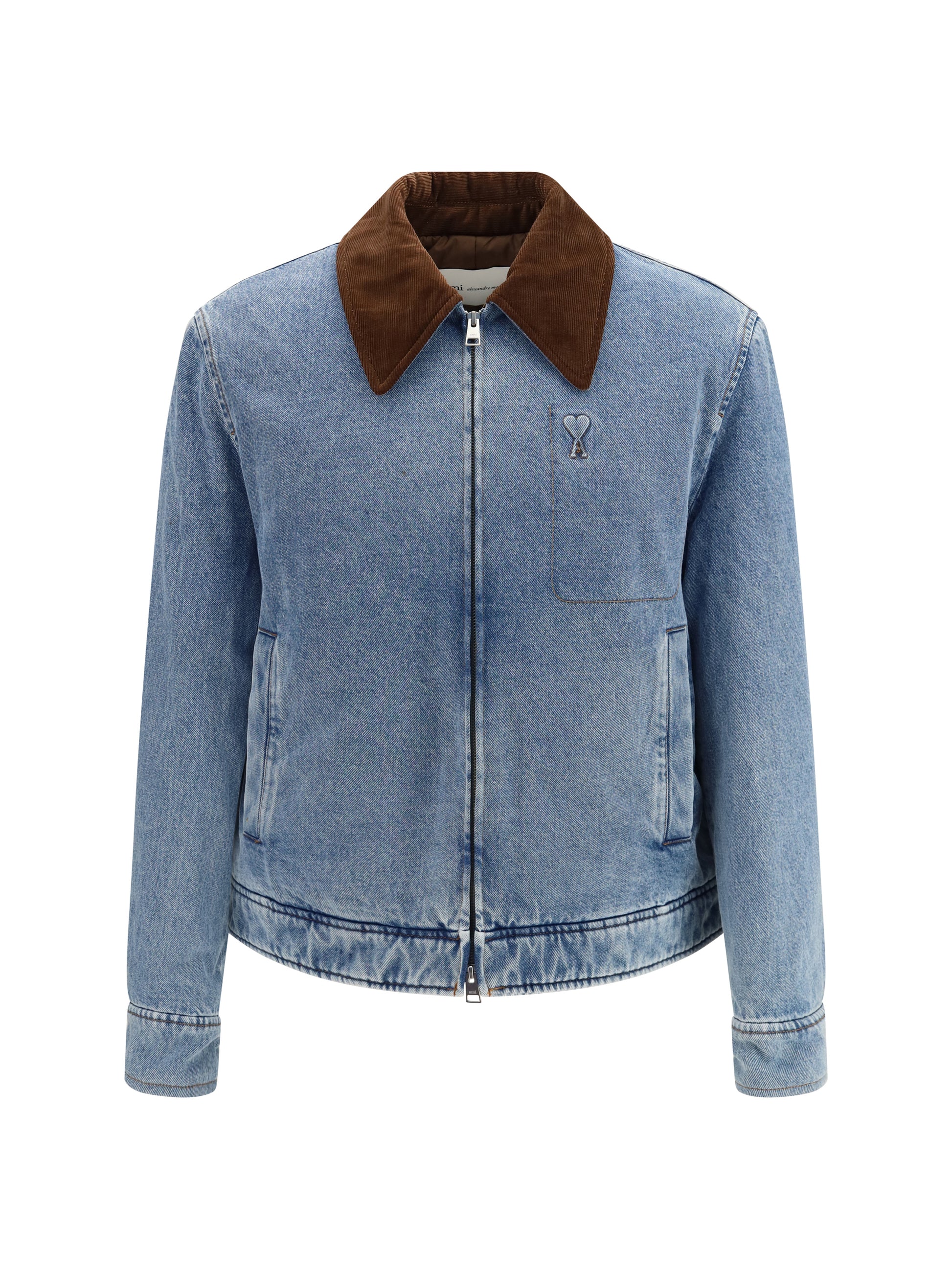 Ami Paris Men Ami De Coeur Denim Jacket AMI PARIS