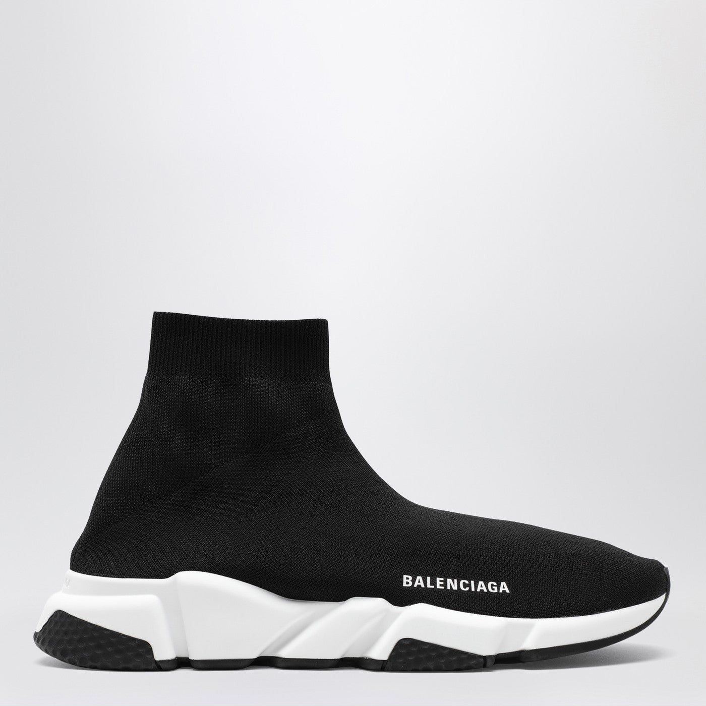Balenciaga Black Mesh And White Speed Sneakers Men BALENCIAGA