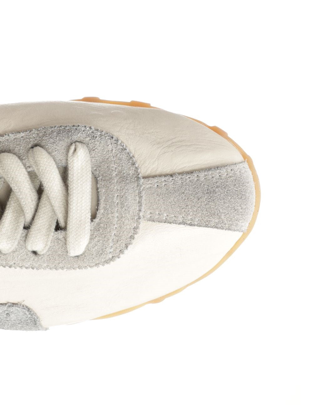 Maison Margiela Men Sprinters Sneakers In Cracked Leather And Suede MAISON MARGIELA