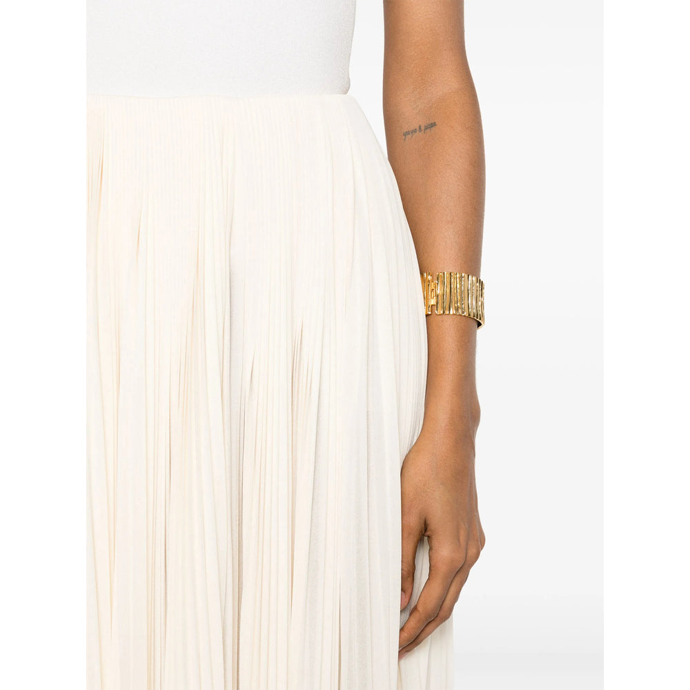 Saint Laurent Neutrals Skirts - Pleated Skirts Women SAINT LAURENT