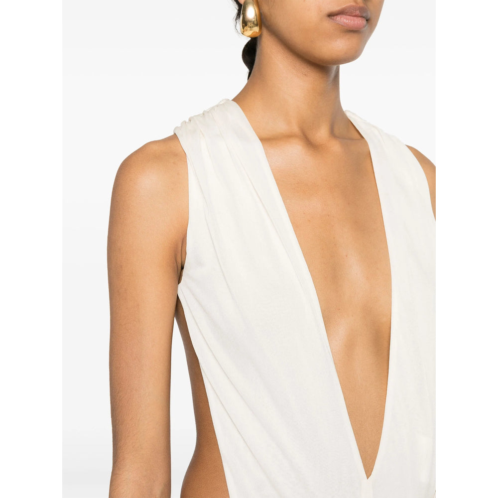 Saint Laurent Neutrals Tops - Vests & Tank Tops Women SAINT LAURENT