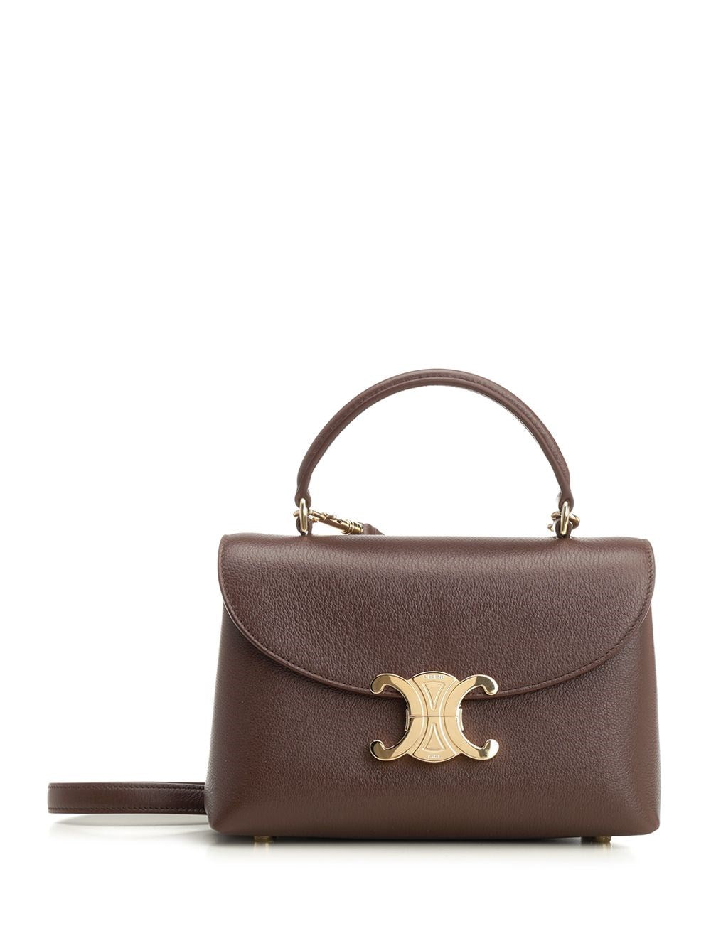 Celine Women Nino Teen Bag In Garnet Leather CELINE