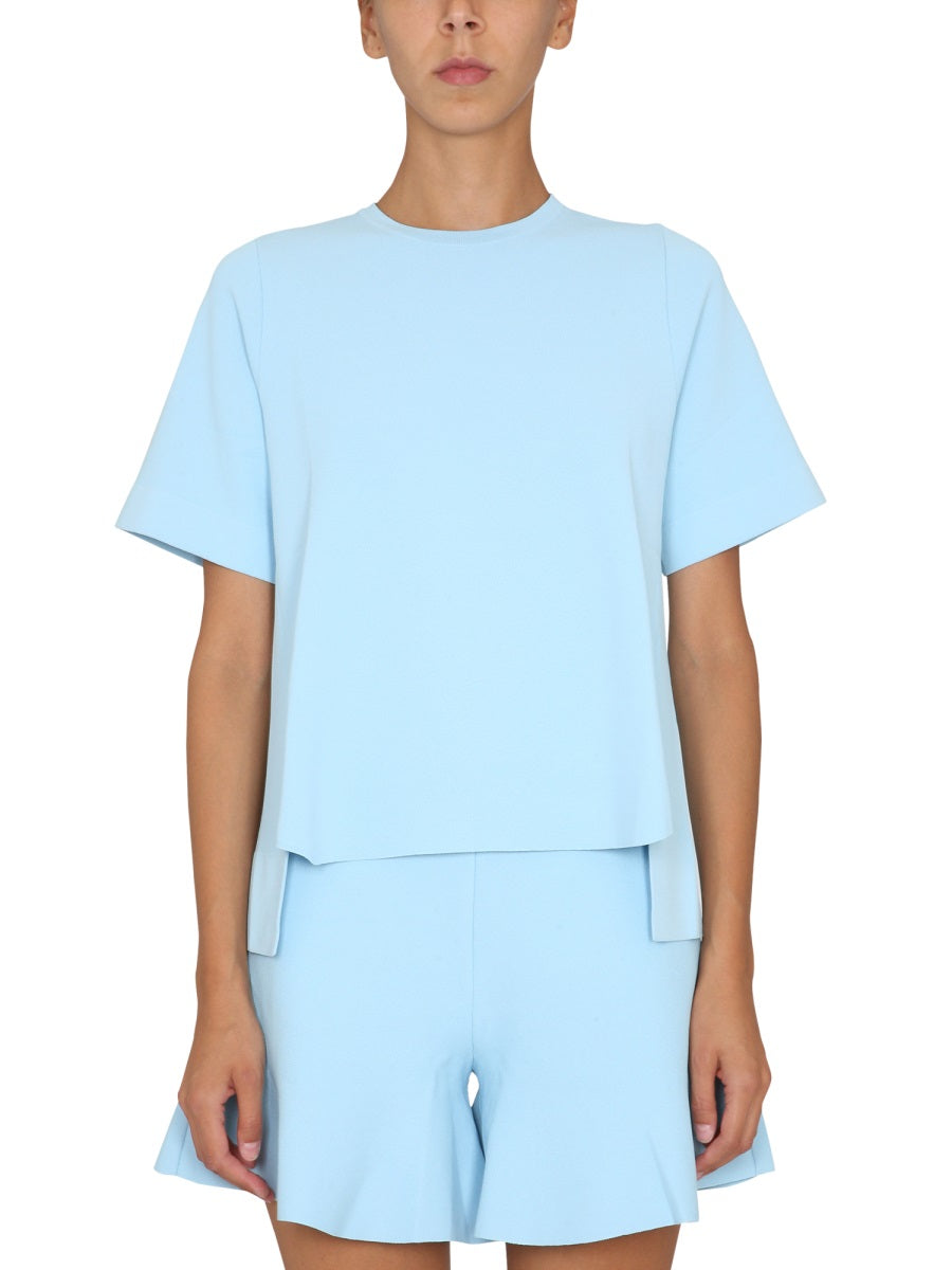 Stella Mccartney Women T-Shirt With Asymmetrical Hemline STELLA MCCARTNEY