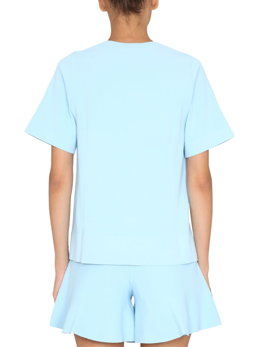 Stella Mccartney Women T-Shirt With Asymmetrical Hemline STELLA MCCARTNEY