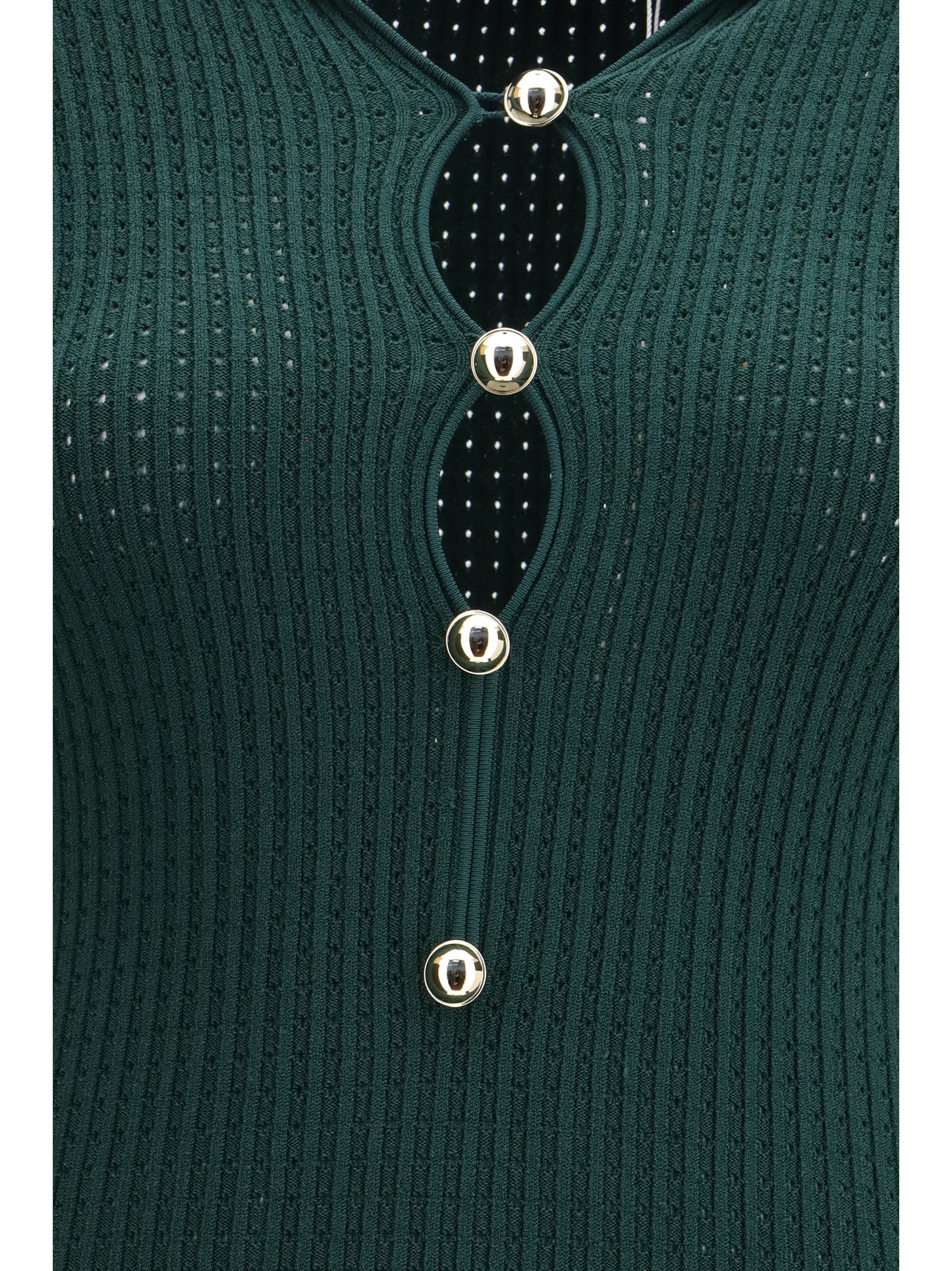 Self-Portrait Women Keyhole Knit Midi Dress SELF-PORTRAIT