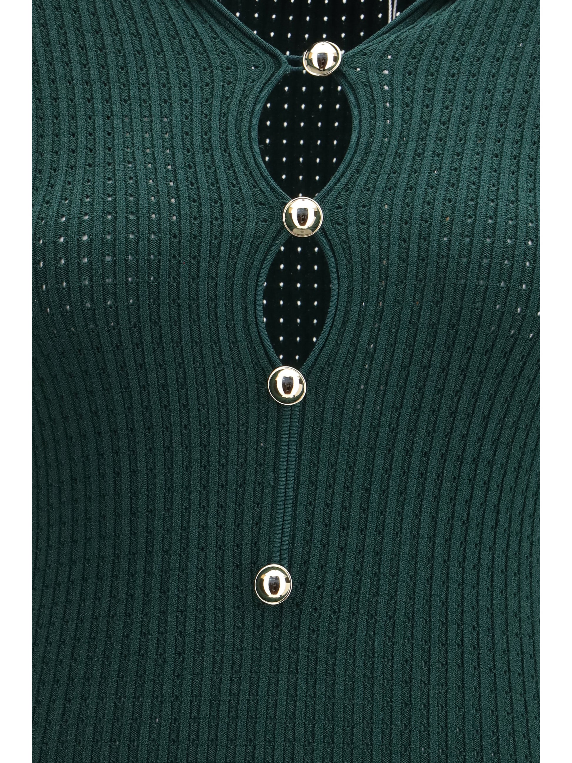 Self-Portrait Women Keyhole Knit Midi Dress SELF-PORTRAIT
