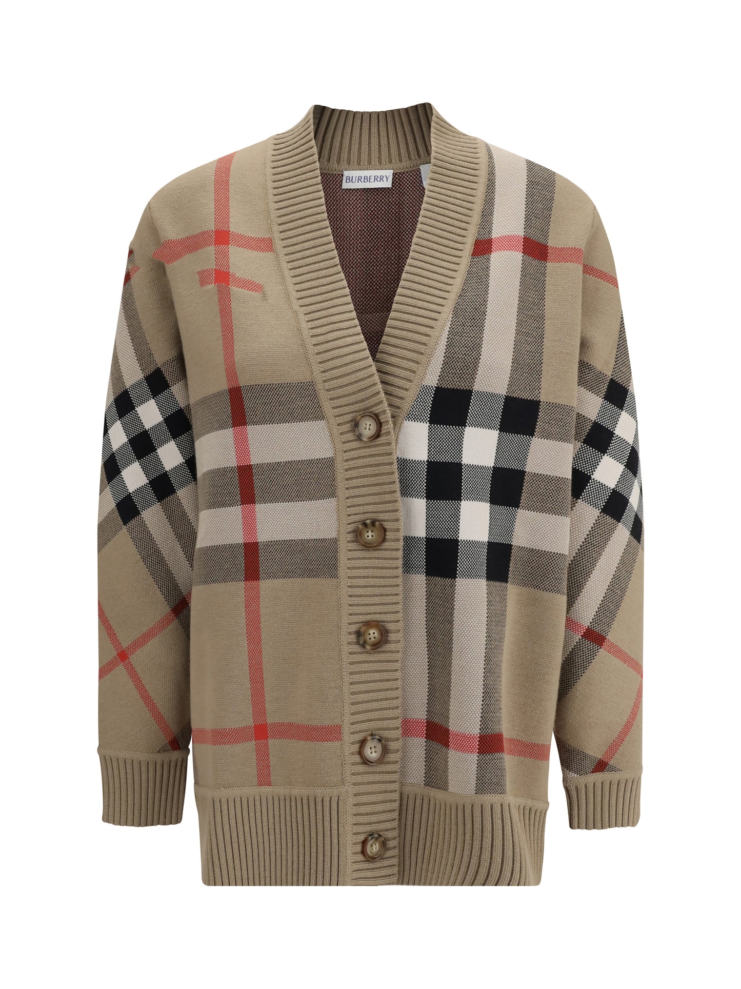 Burberry Women Check Archive Wool Sweater BURBERRY