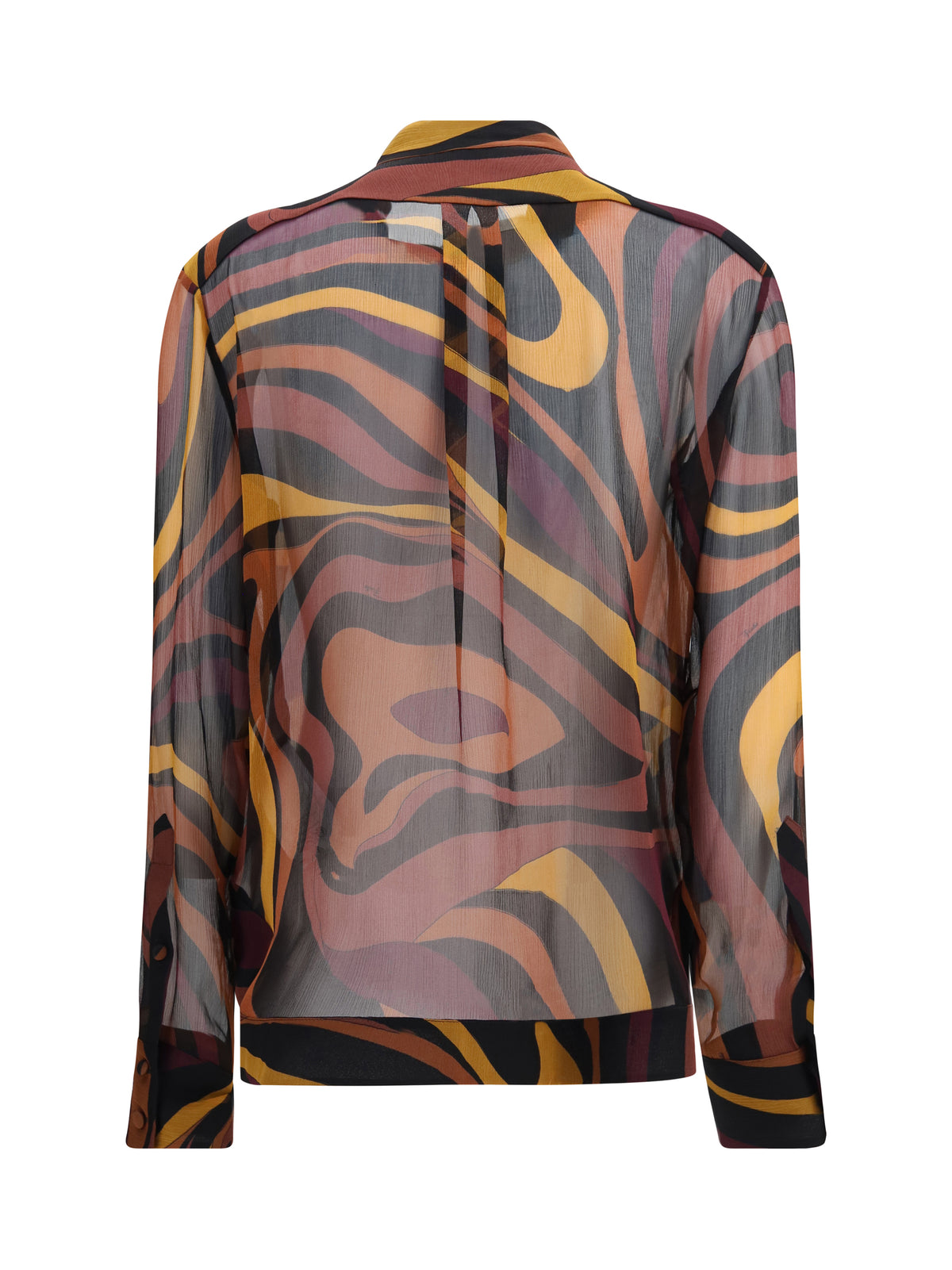 Pucci Women Creponne Shirt In Marmo Print PUCCI