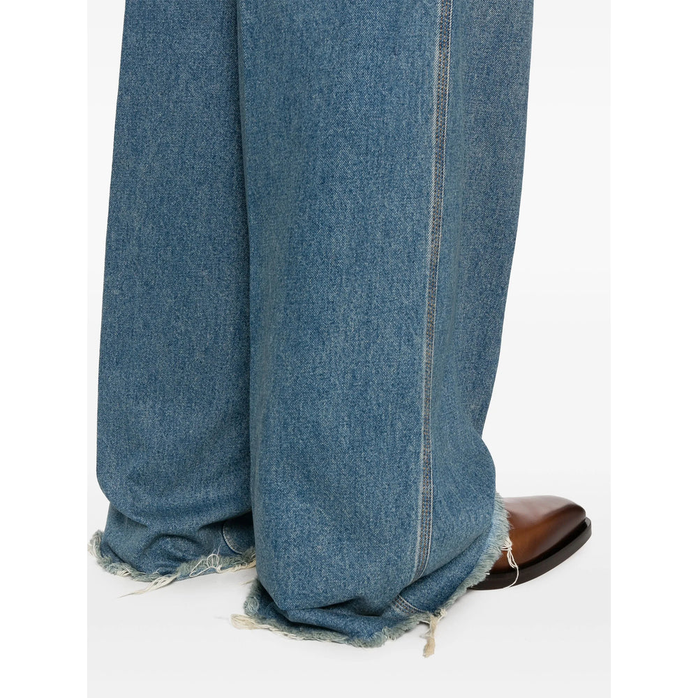 Gucci Blue Denim - Wide-Leg Jeans Men GUCCI