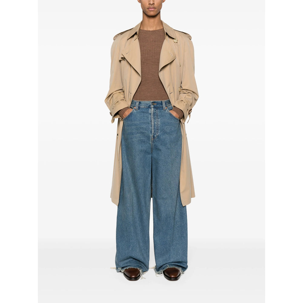 Gucci Blue Denim - Wide-Leg Jeans Men GUCCI
