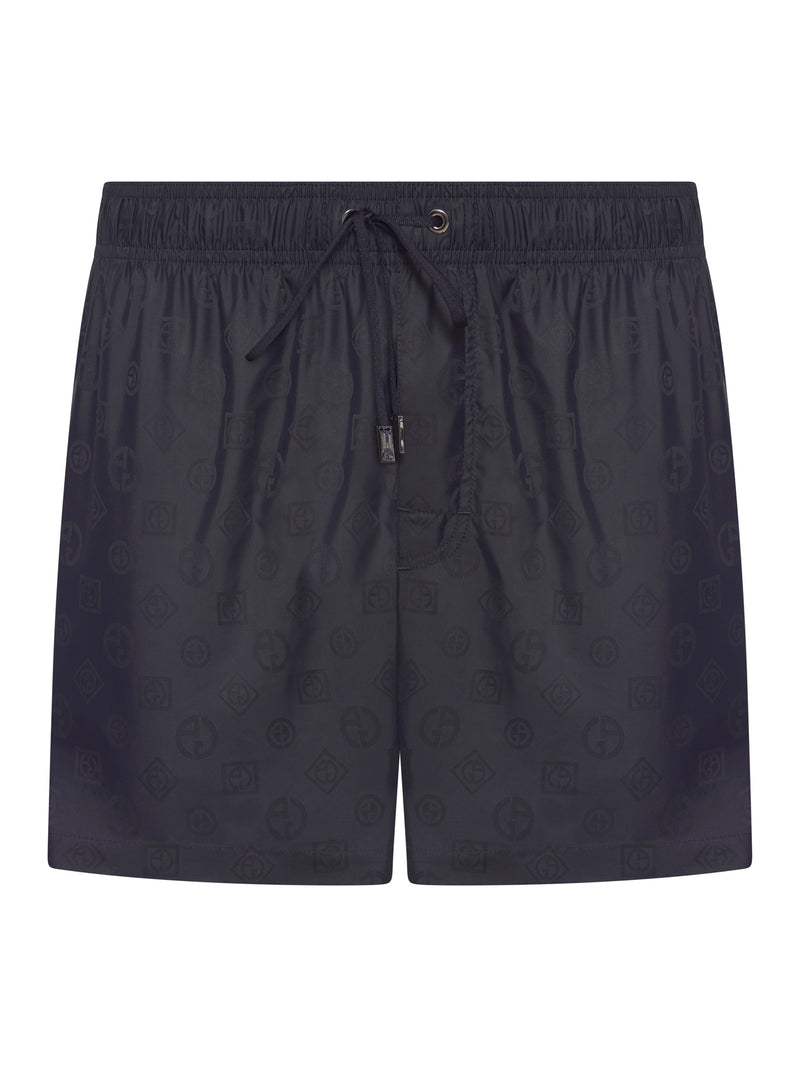 Giorgio Armani Men Swimsuit With Allover Logo GIORGIO ARMANI