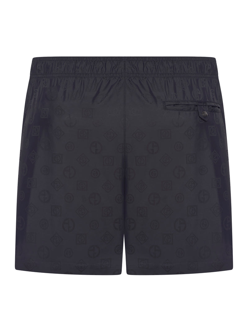 Giorgio Armani Men Swimsuit With Allover Logo GIORGIO ARMANI