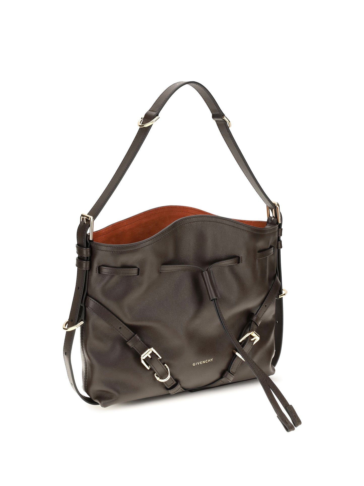 Givenchy Women Small Voyou Bucket Handbag In Glossy Leather GIVENCHY