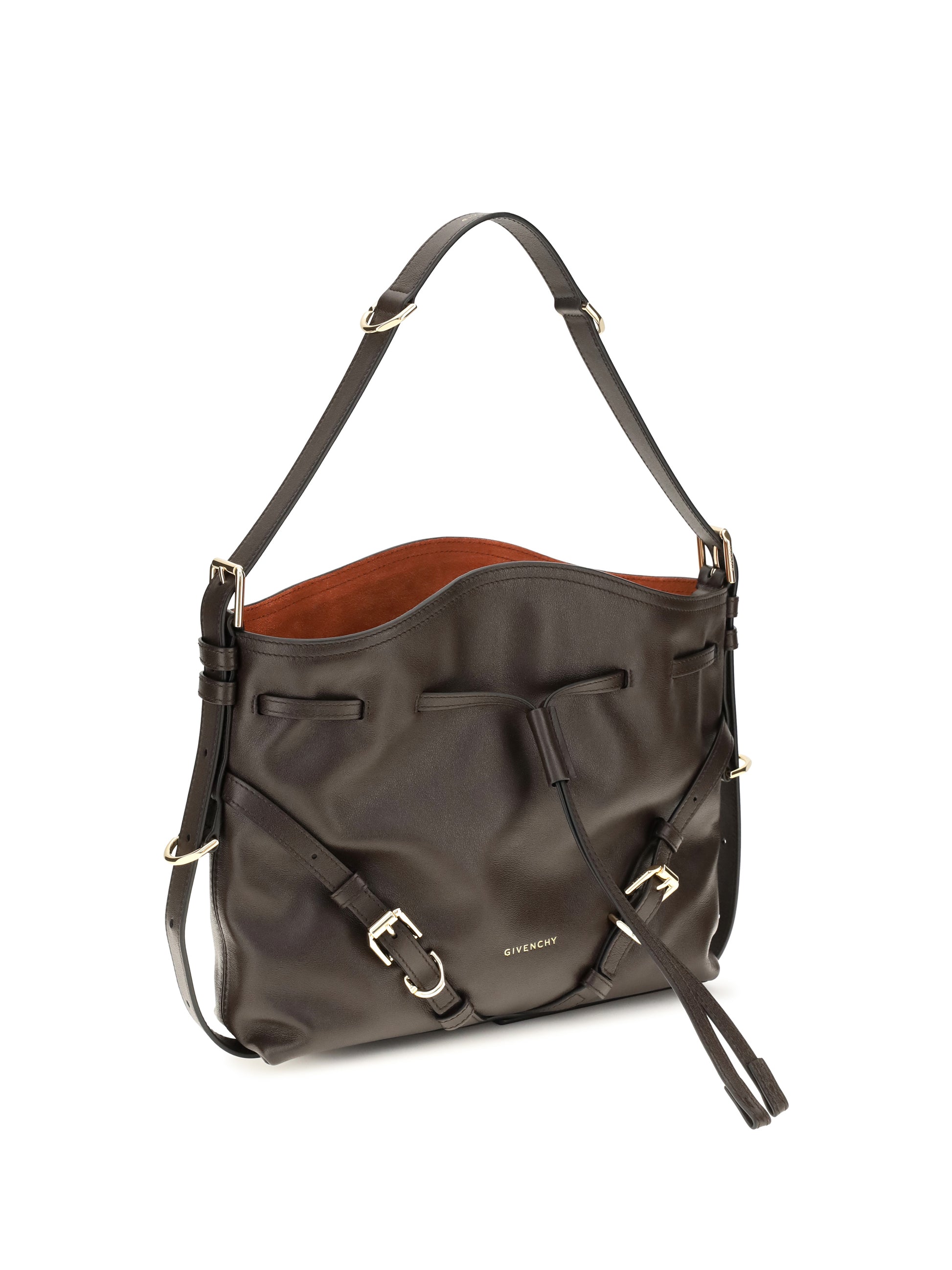 Givenchy Women Small Voyou Bucket Handbag In Glossy Leather GIVENCHY