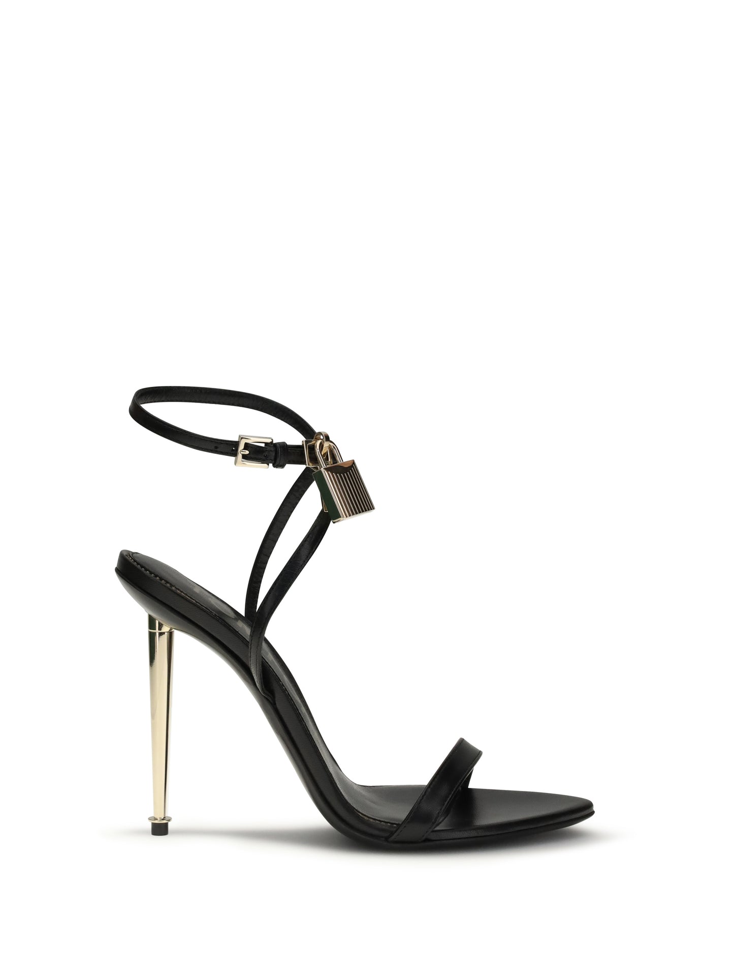 Tom Ford Women Padlock Pointy Naked Heeled Sandals TOM FORD