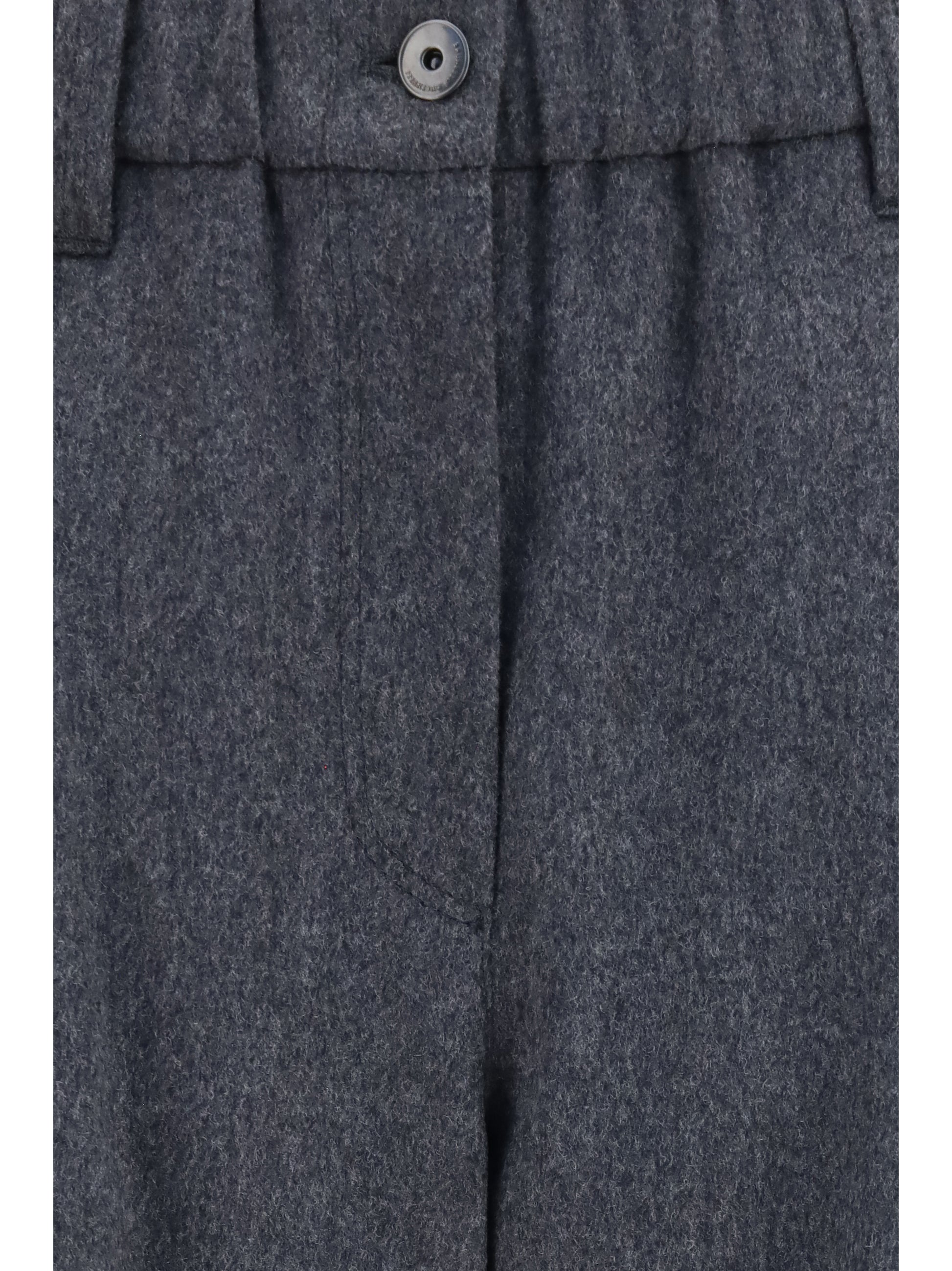 Brunello Cucinelli Women Stretch Wool Pants BRUNELLO CUCINELLI