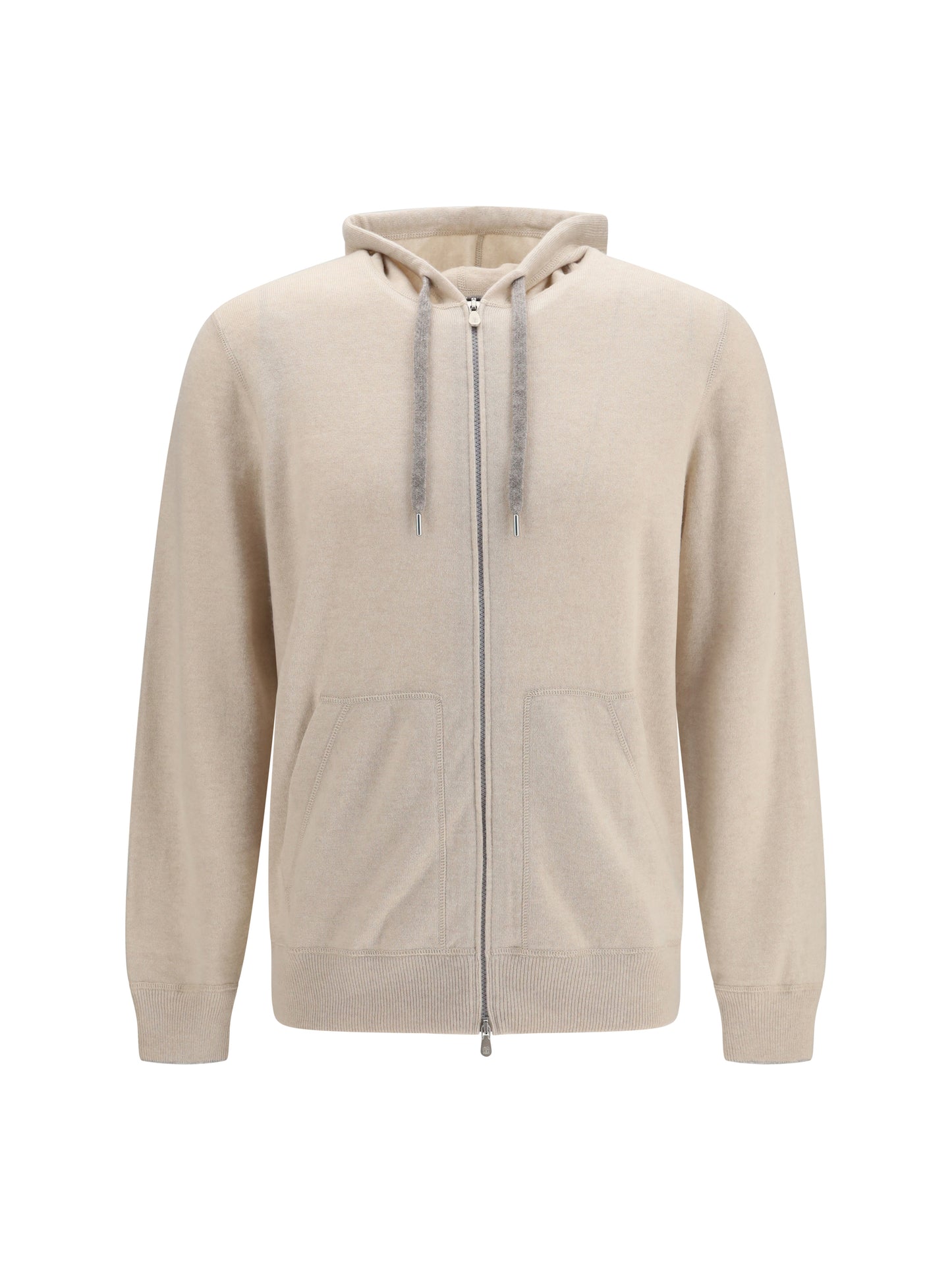 Brunello Cucinelli Men Cashmere Zip Up Hoodie BRUNELLO CUCINELLI