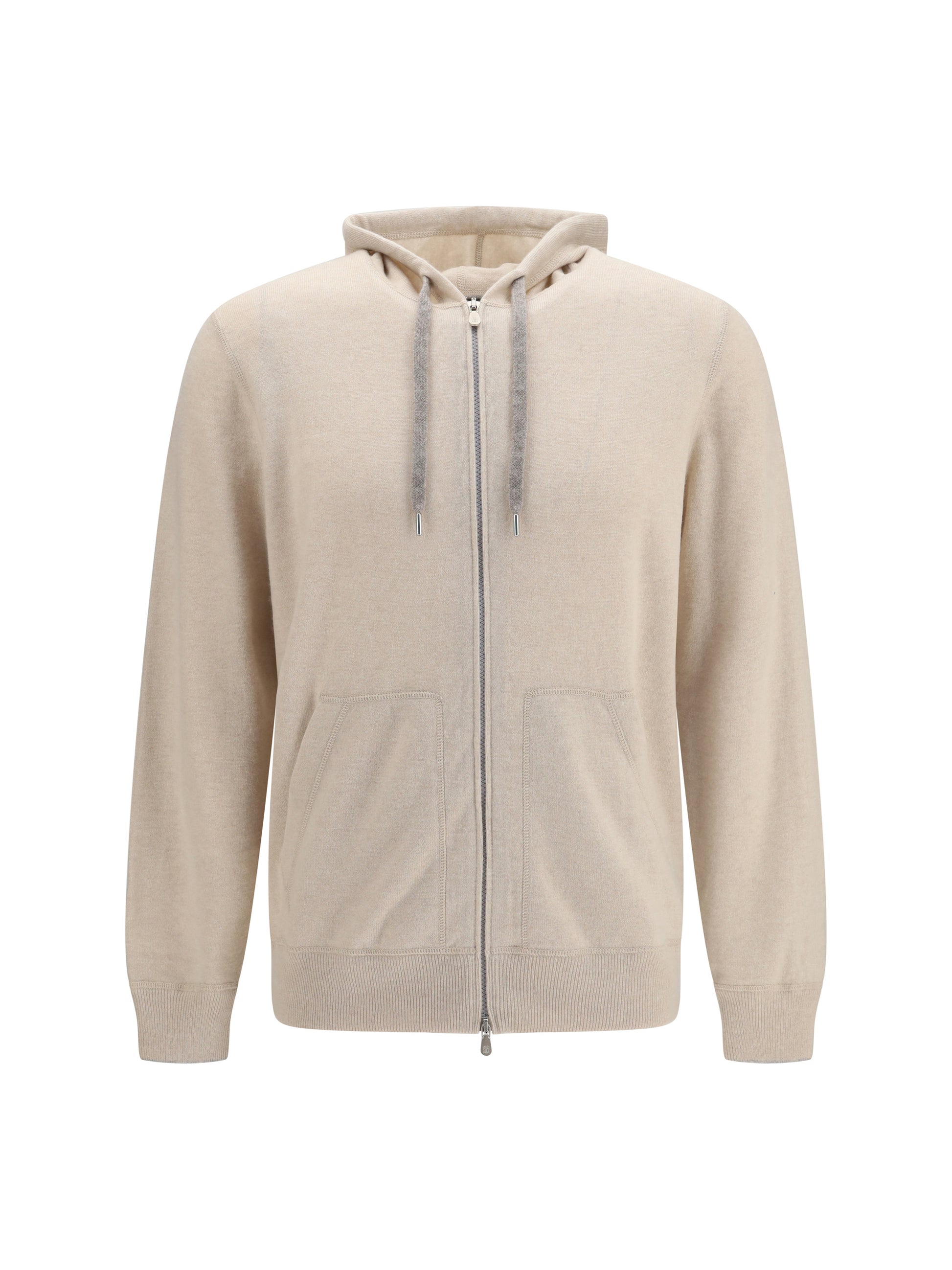 Brunello Cucinelli Men Cashmere Zip Up Hoodie BRUNELLO CUCINELLI