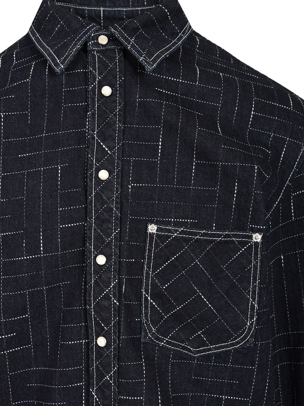 Kenzo Men Casual "Weave" Shirt KENZO