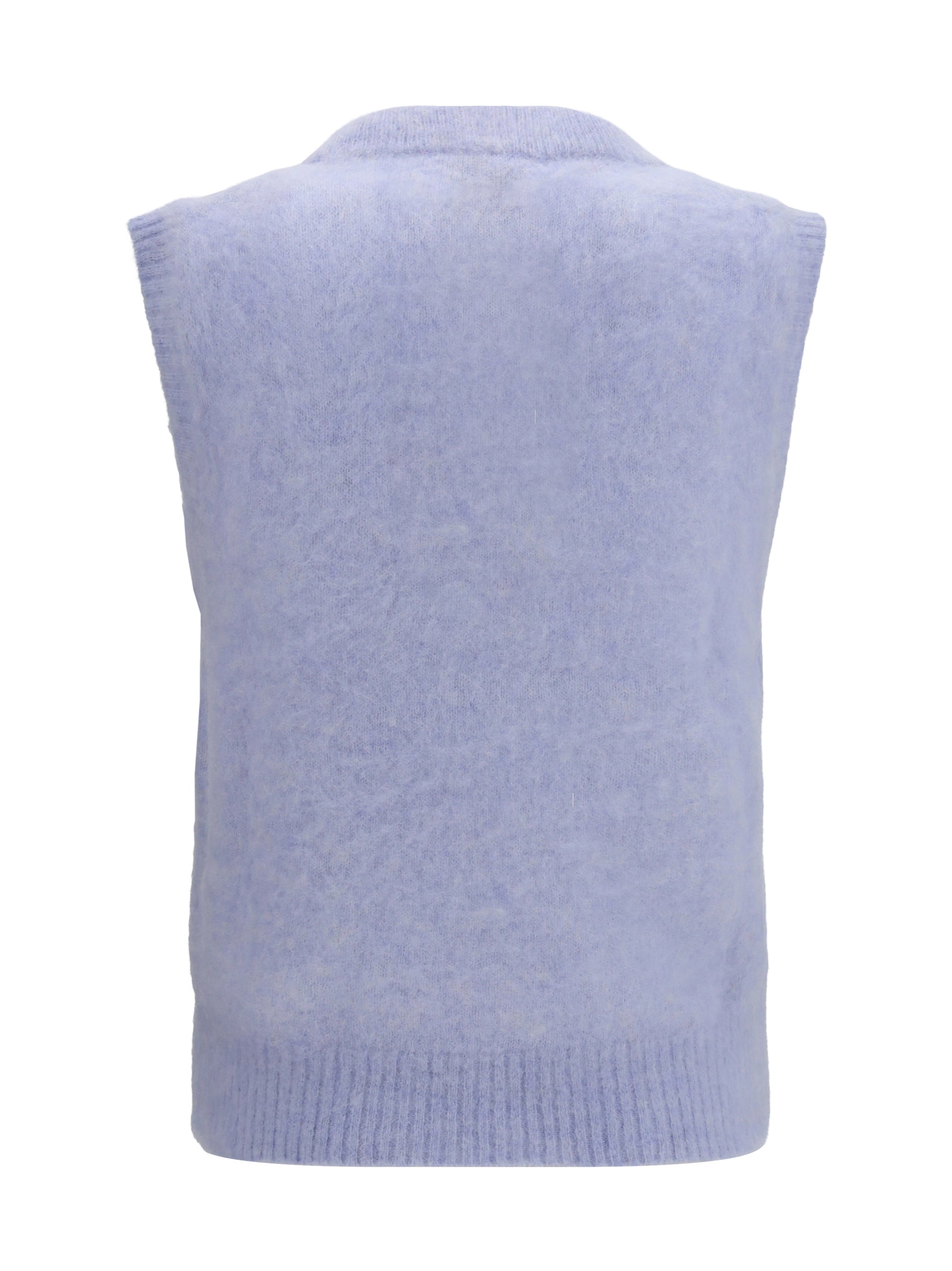 Ganni Women Teddy Brushed Alpaca Vest GANNI