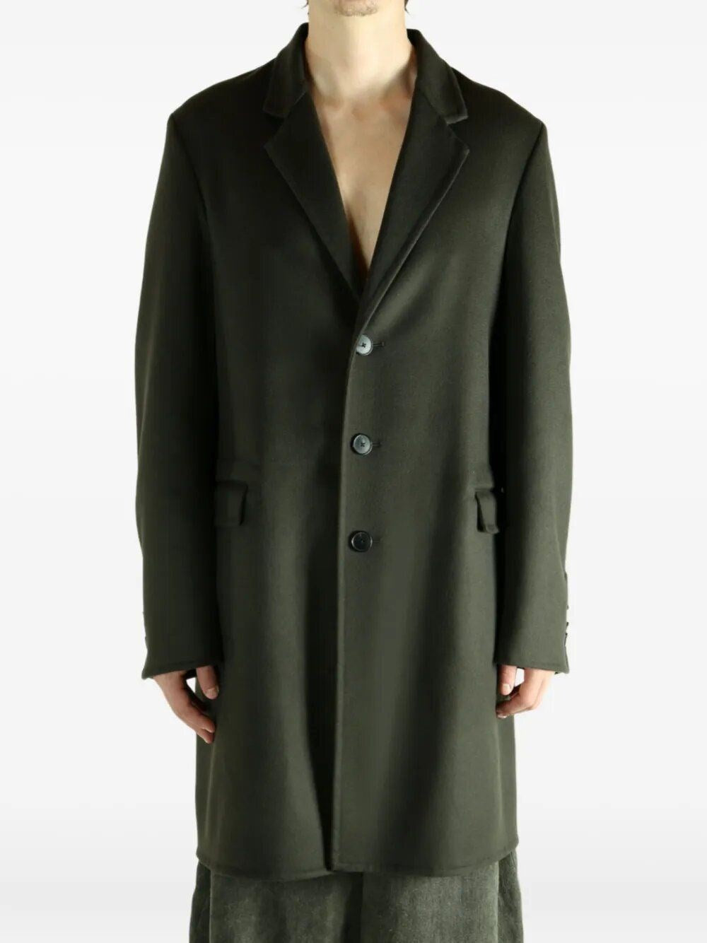 Givenchy Men Wool And Cashmere Coat GIVENCHY