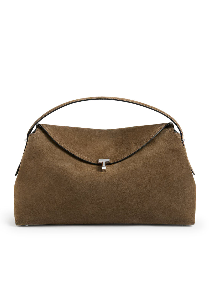 Toteme Women T-Lock Suede Top Handle TOTEME