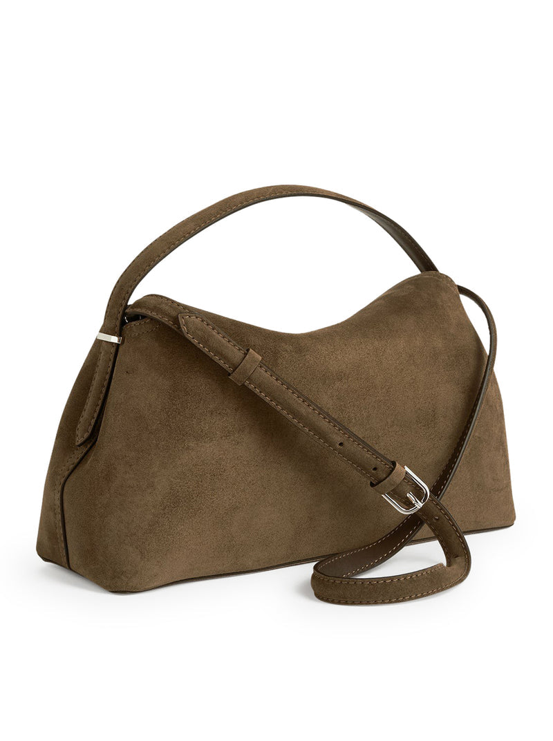 Toteme Women T-Lock Suede Top Handle TOTEME
