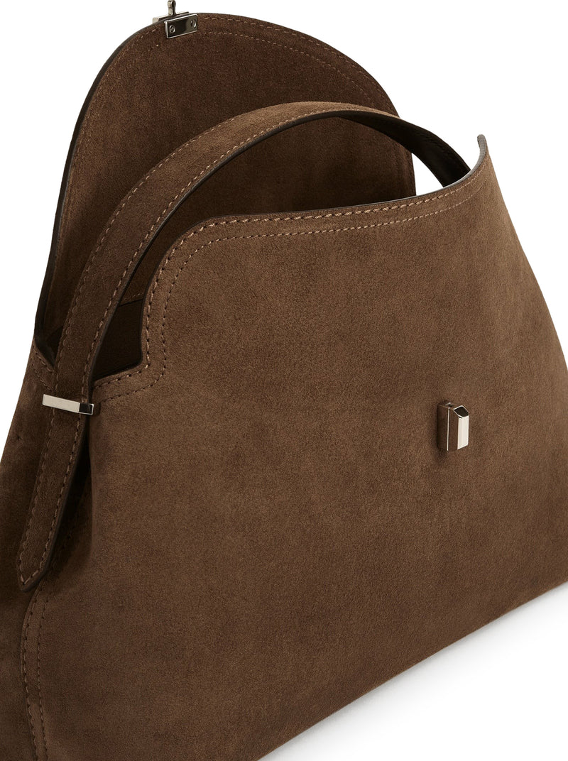 Toteme Women T-Lock Suede Top Handle TOTEME