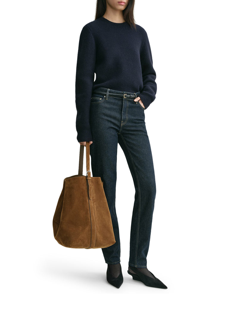 Toteme Women Belteg Tote Suede Bag TOTEME
