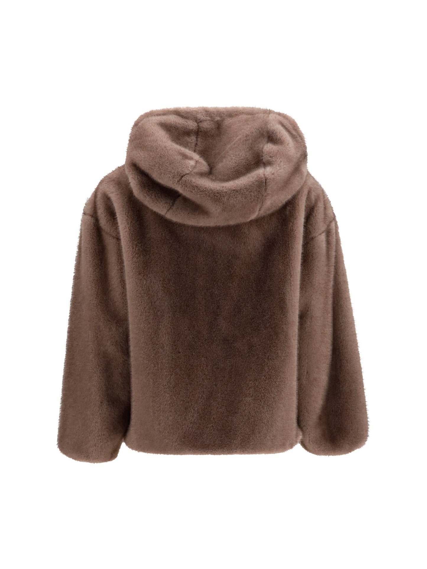 Herno Women Hooded Jacket In Eco-Fur HERNO