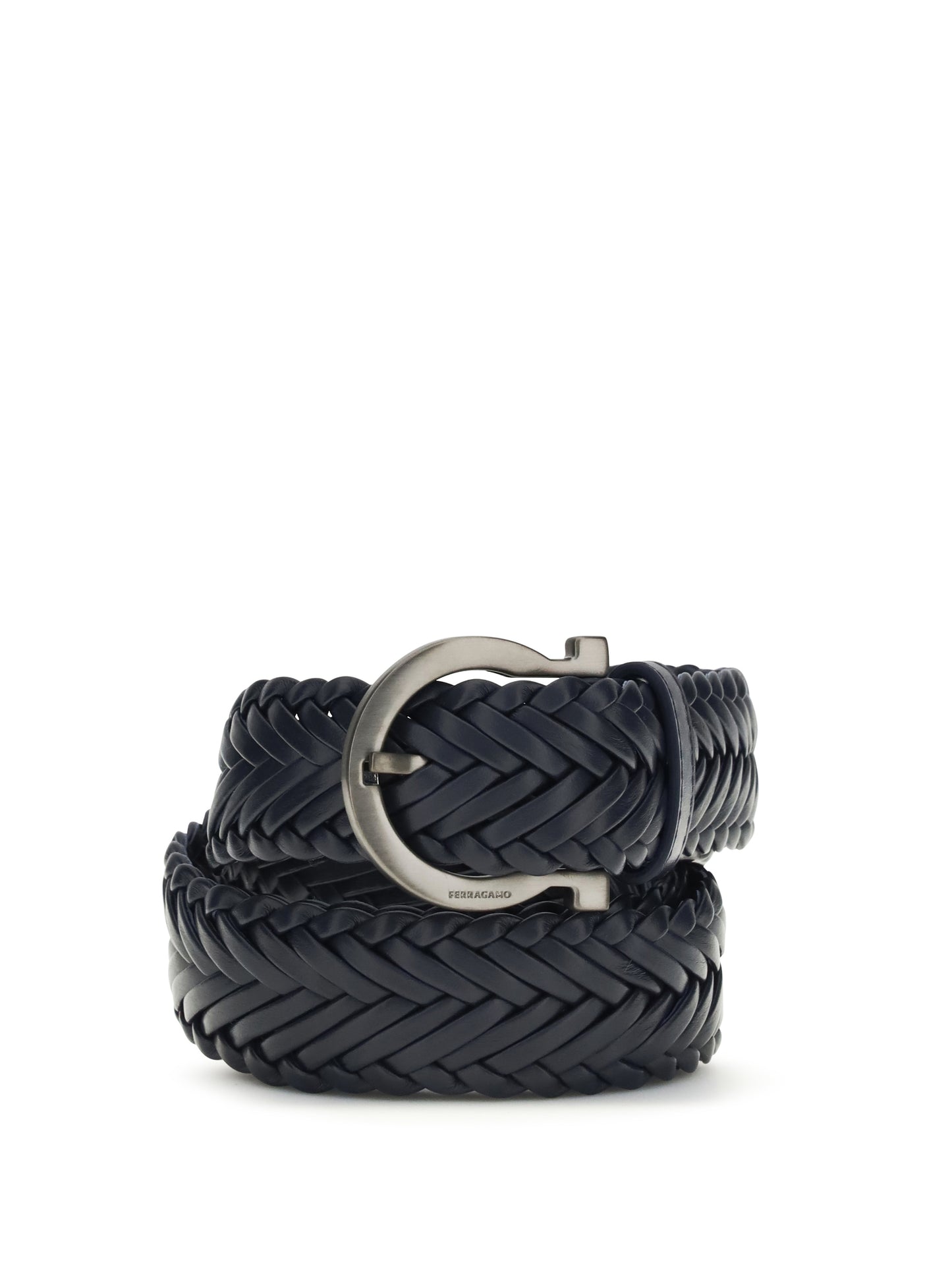 Ferragamo Men Braided Leather Belt FERRAGAMO