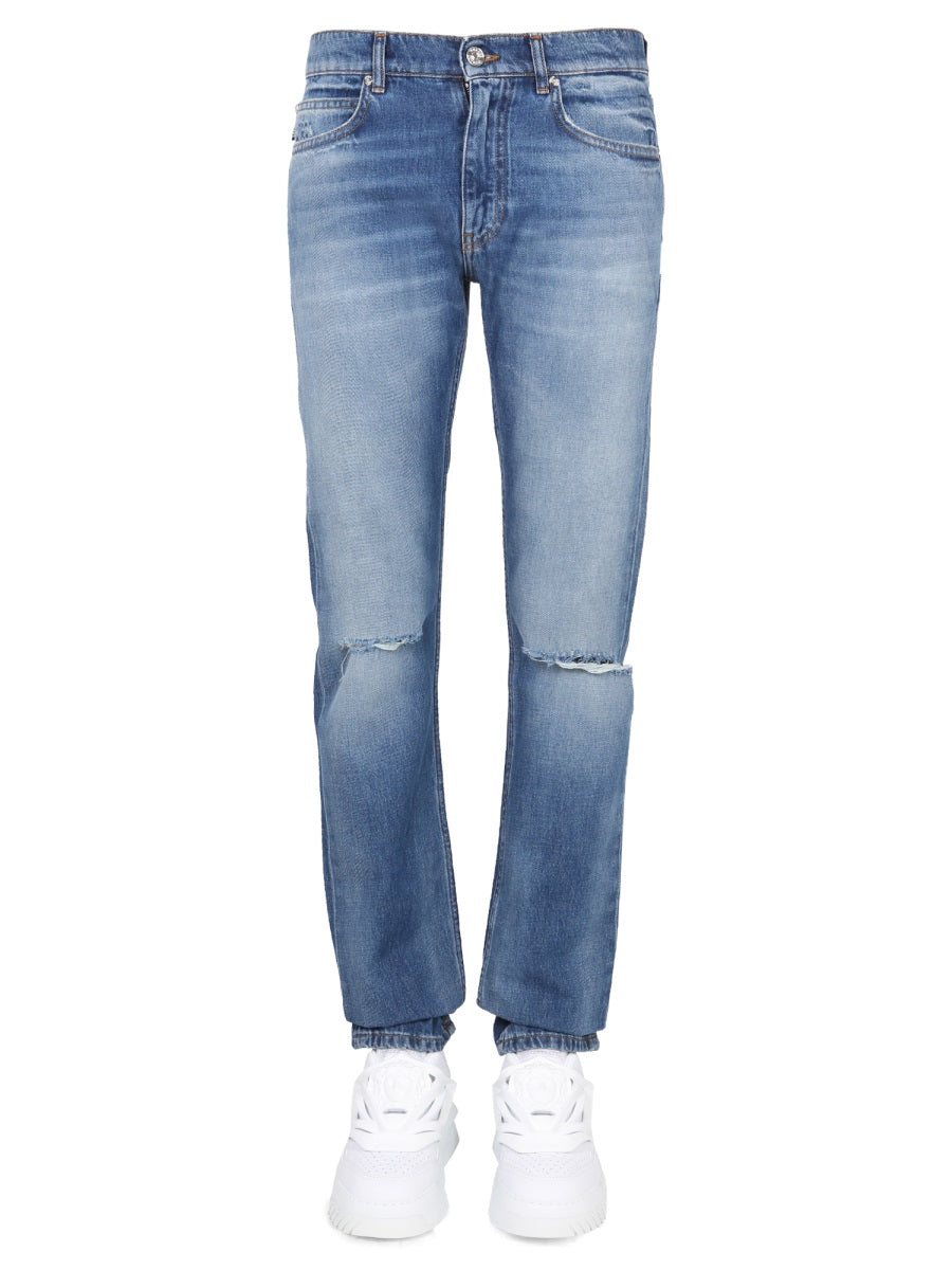 Versace Men Jeans Con Patch Logo VERSACE