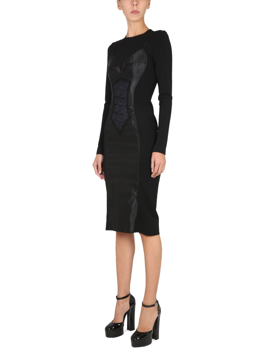 Dolce & Gabbana Women Sequin Midi Dress DOLCE & GABBANA